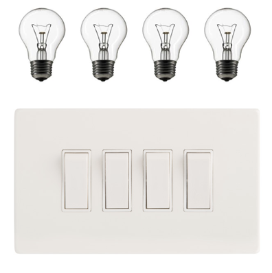 Which switch turns on which light?